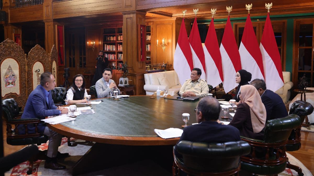 Presiden RI Prabowo Subianto dalam program “Presiden Prabowo Menjawab”. (Foto; Bakom RI)