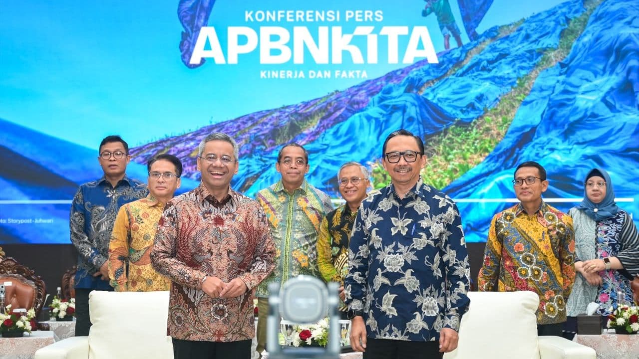 Menteri Keuangan Suahasil Nazara dalam konferensi pers APBN KiTa edisi September 2026 di Jakarta, Jumat (18/9/2026). (Foto: Bakom RI)
