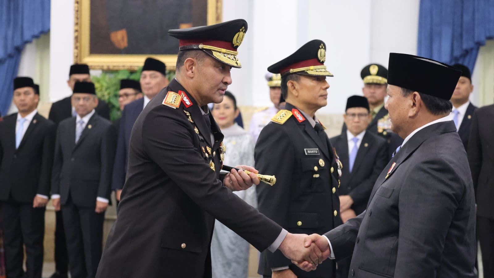 Jenderal Polisi Suyudi Ario Seto resmi menjabat sebagai Kepala Kepolisian Negara Republik Indonesia (Kapolri) setelah dilantik Presiden Prabowo Subianto di Istana Negara, Jakarta, Kamis 1 Oktober 2026. (Foto: Bakom RI)